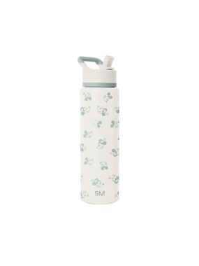SM! White & Sage Stainless Drink Bottle with Character Motif